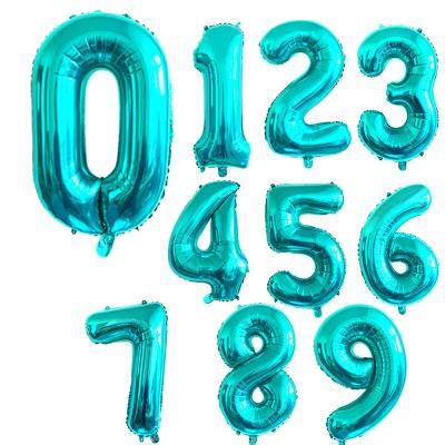 China - lue number balloons large 40 inch dark blue helium foil balloons for birthday party graduation decorations birthday ce 2021 for sale