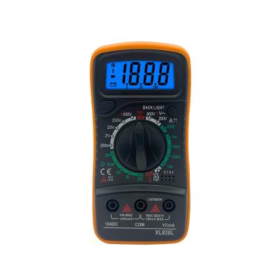 China LCD Backlight Smart Display XL830L Multimeter Digital Current Measurement Voltage Resistance With Data Hold Function XL830L for sale