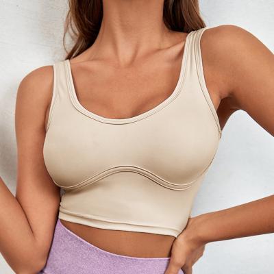 China Sports Women Underwear Sports Bras Fitness Tops Running Gym Quick Dry Breathable Shockproof Adjustable Shapes Yoga Bra Top for sale