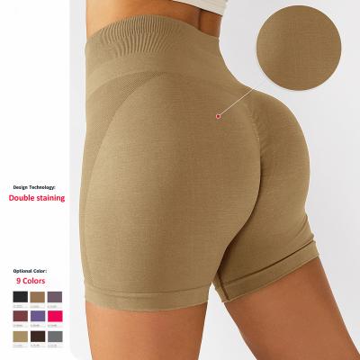 China Women's Breathable Yoga Shorts Stretchy High-Waisted Bow Tie Fitness Leggings Workout Gym Shorts Summer Running Jogging Sportswear for sale