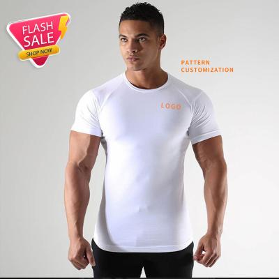 China Breathable Warm Price Selling Polyester Spandex T Shirts Running Muscle Silm Fitted Super Quick Dry Mens T Shirts Fitness Gym Sports Wear Training for sale