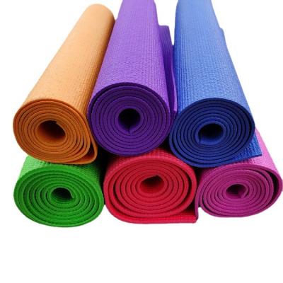 China PVC Logo Hig Density Sports Mat Custom Made Cheap Eco-Friendly Thick Non Slip Exercise Fitness Yoga Mat Manufacturer for sale