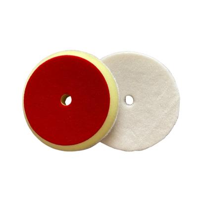 China High Efficiency Short Wool Buffing Polish Waxing Wheel 6 Inch Scratch Remover Wool Buffing Pad for sale