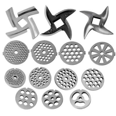 China Hotel Meat Grinder Spare Parts Chopper Curved Knife Blade Metal Casting Machinery for sale