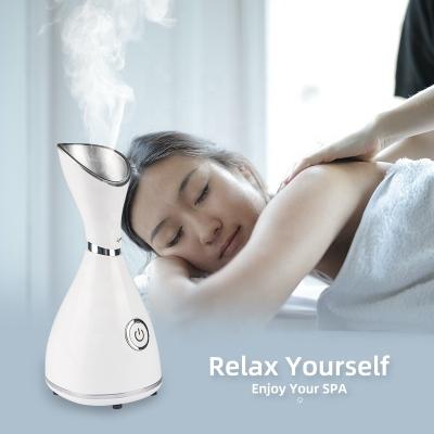 China Nano Facial Steamer Humidifier Skin Vaporizer Personal Portable Home Ionic Facial Steamers Steam DEEP CLEANSING Warm Mist for Moisturizing for sale