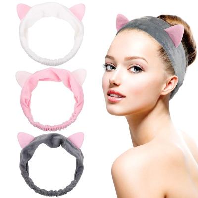 China Textile Women Headwrap Headbands Non Slip Hair Bands In Bathroom for sale