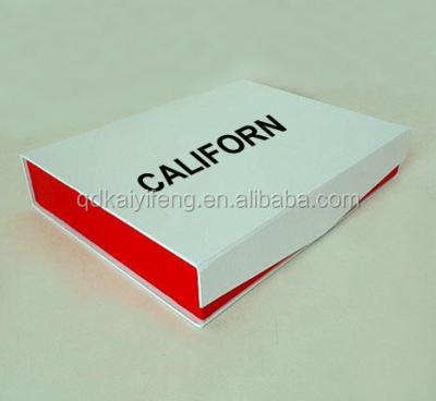 China Luxury Recycled Materials Cardboard Garment T-shirt Packaging Box for sale