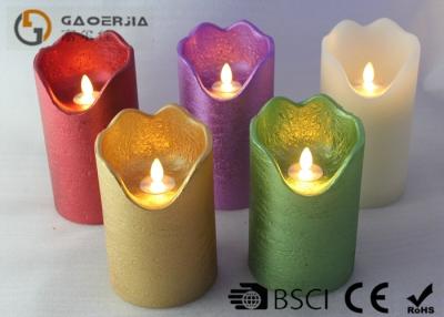 China Double Light Moving Flame Led Candles For Home Decoration 15.5 / 17.8cm for sale