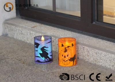 China Lovely Halloween Flameless Candles , Led Halloween Candles 100 / 180 / 375g for sale