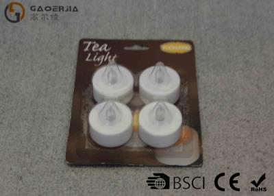 China 4PK Flameless Led Tea Light Candles Waterproof ABS Material 3.8*3.8cm for sale