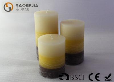 China Colorful White Burning Candle With Flickering Wick Unique Design for sale