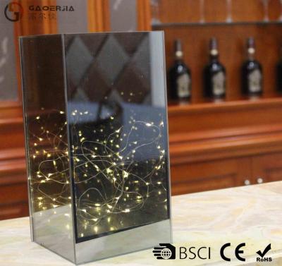 China Dark Brown Flat Glass Led Lights With ON / OFF Function WB-014 for sale