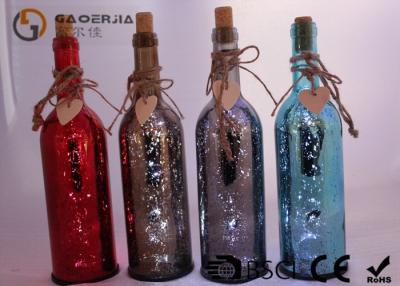 China Electroplate Finish Wine Bottle Led Lights With Paint Color / Words for sale