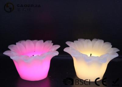 China Flower Shape Electric Wax Candles , Led Timer Candles Fashionable for sale