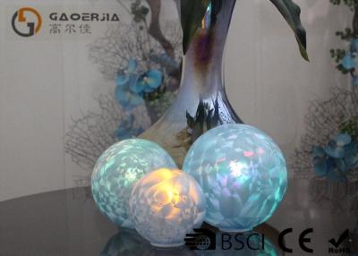 China Set Of 3 Glass Ball Lights Surface With Ice Like Finish OEM / ODM Available for sale