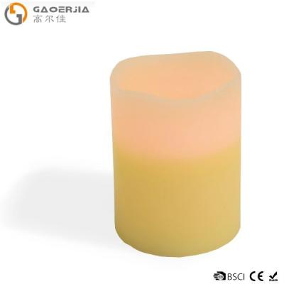 China Flameless Pillar Real Wax Led Candles Custom Made Changing Color Unique Design for sale