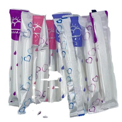 China Net Dot Cotton Disposable 100% Organic Tampons Applicator Menstrual Pads for sale