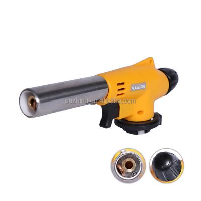 China Cooking/Cigarette Lighting/Grilling/Jewelry Processing 2022 Unique Design Hot Sale Aportablefood Flame Thrower Gun For Camping 360 Degree Free Rotation for sale