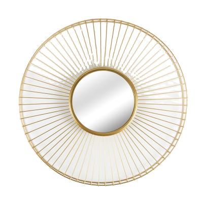 China Best Wholesale Price Contemporary Two Layers Modern Metal Large Decorative Round Metal Mirror Frames for sale