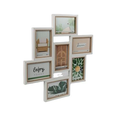 China Opening Photo Frame Sofine Decorative MDF 7 Combination Wall Photo Frame for sale