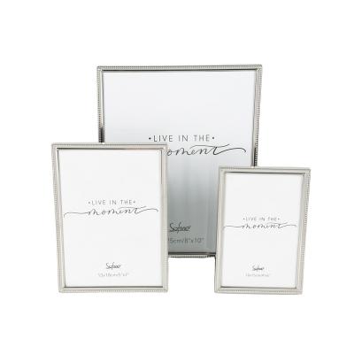 China Show real design good quality silver luxury metal color picture photo sight glass decorative fotolijst for sale