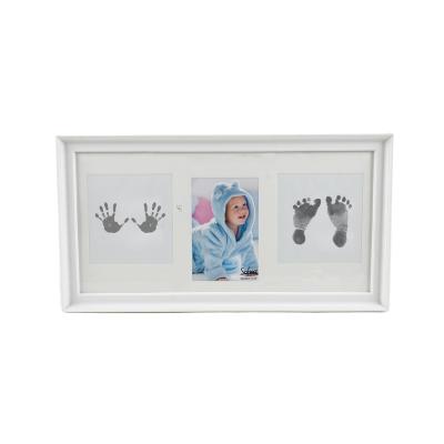 China Decoration PHOTOFRAME PRINT My First Year Baby Keepsake and Frame HAND and FOOT include stamp for sale