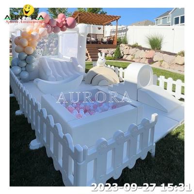 China Soft Play Equipment Daycare Center Indoor Soft Play White For Rent Bouncer House for sale