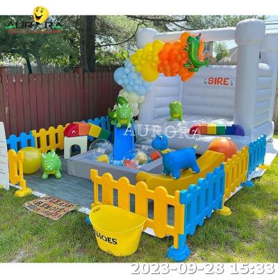 China Children Indoor Soft Play Equipment With Blue Bounce House For Party Rental for sale