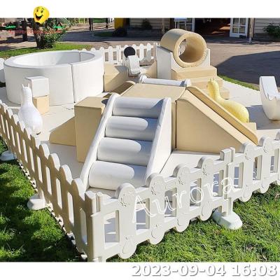 China Waterproof Kids Soft Play Equipment Set Neutral Color Soft Items Foam Blocks Non Fade for sale