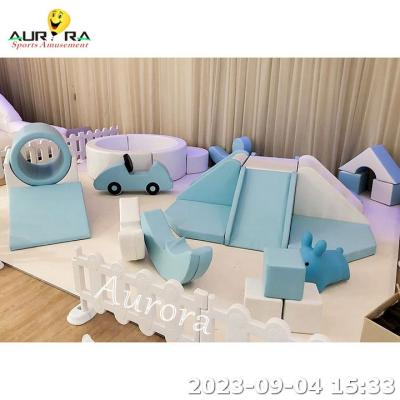 China Rainbow Color Kids Soft Play Equipment Indoor Ball Pit Rental Custom Logo for sale