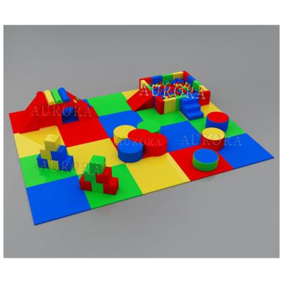 China Customized Soft Play Rental Equipment Climbing Slide Play Colorful Foam Blocks Set for sale