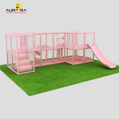 China Playground Indoor Soft Play Equipment Kids Girl Theme With Slides for sale