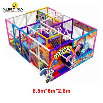 China Jugar suave valla de juegos interiores equipo de juego conjunto niños de plástico de diapositivas pequeñas en venta