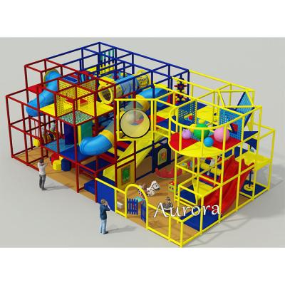 China Custom Size Childrens Indoor Playground Equipment Play And Slide Soft Play for sale