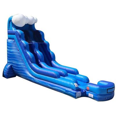 China Large 0.55mm PVC Inflatable Slip And Slide Outdoor Blow Up Water Slide OEM ODM for sale