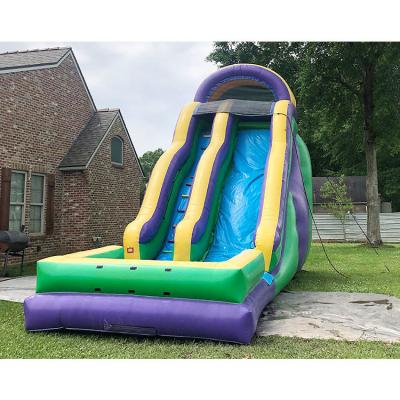 China Bouncy Castle Water Slide Inflatable Water Slide With Swimming Pool Jumping Bouncy for sale