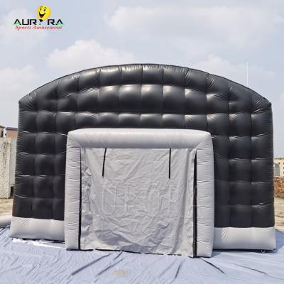 China Black color Mobile Inflatable Nightclub Tent Blow Up Disco Tent CE EN14960 Approved for sale