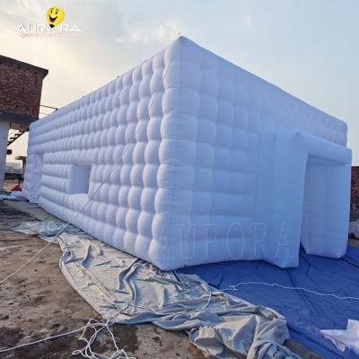 China 4x4m Party PVC Inflatable Disco Tent Cube Air Dome Building With LED Light EN71 for sale