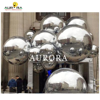 China Inflatable Floating Ball Advertising Decoration Disco Mirror Ball 1-5m Diameters for sale