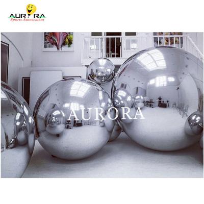 China Inflatable Mirror Spheres Shaped Balloons 1m - 5m Diameter For Advertising Activity for sale