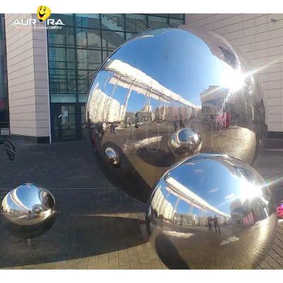 China Damp Proof Giant Inflatable Mirror Balloon , Silver Mirror Spheres For Decoration for sale