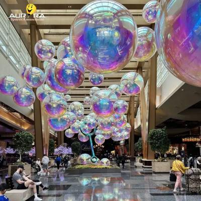 China PVC Colored Decorative Inflatable Mirror Spheres Customized Size Mirror Ball for sale