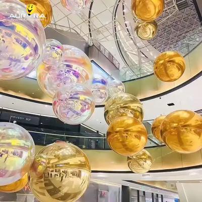 China Shiny Reflective Giant Inflatable Mirror Balloon Gold Silver Color 40cm 50cm 60cm 70cm for sale