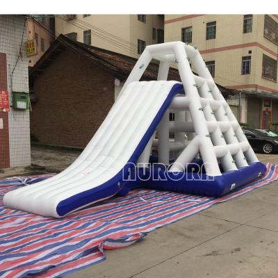 China OEM Logo Inflatable Water Toys Floating Water Slide Tower For Kids Or Adults for sale