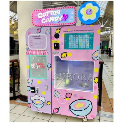 China 21 Inch Screen Vending Machine For Cotton Candy , DIY Making Cotton Candy Machine for sale