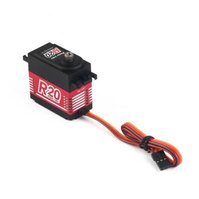 China RC Model Power HD High Performance R20 Coreless HT Servo New 0.085 Sec 20kg Torque Digital Metal Gear High Speed ​​Servo for sale