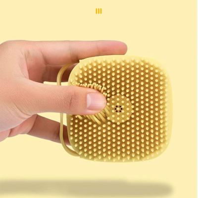 China EXFOLIATING Body Cleansing Baby Back Shower Scrub Natural Massage Exfoliating Skin Wash Sponges Silicone Kids Bath Brush for sale