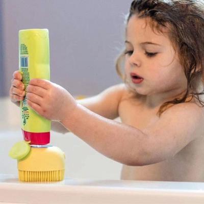 China EXFOLIATING Bath Brush Baby Brush Premium Promotional Soft Silicone For Cleaning Body for sale