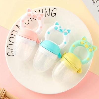 China BPA Free Silicone Nipple Soother Toddler Infant Kids Pacifier Feeder For Fruit Food Nibbler Feeder Baby Feeding Pacifier for sale