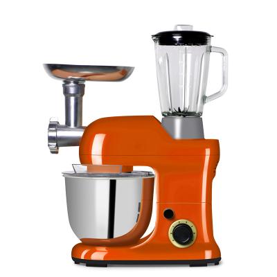 China Multifunctional Tilt Head 1300W 5Liters Kitchen Food Processor Dough Design Food Holder Aid Portable Blender with Grinder Machine and Blender for sale